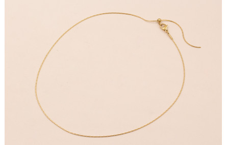 Collar Completo Acero  Extensible Hilo de Cordón