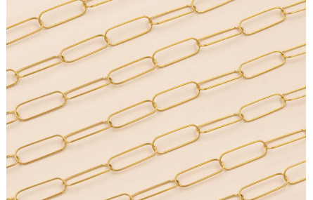 Cadena Acero Inoxidale eslabón 26*8mm Dorado