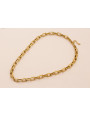Collar Completo Acero Inox. Eslabon 15*9mm Oro