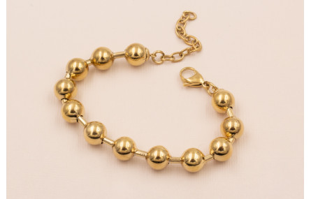 pulsera completa 170+40 bola 8mm Stainlees Steel