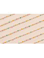 Cadena 2mm Oro Mate Esmaltes multicolor pastel