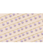 Cadena colgante Chapitas 7mm esmalte Lila