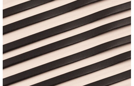 Cuero plano 8mm Negro