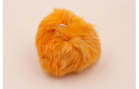 Pompom Conejo 100mm Naranja
