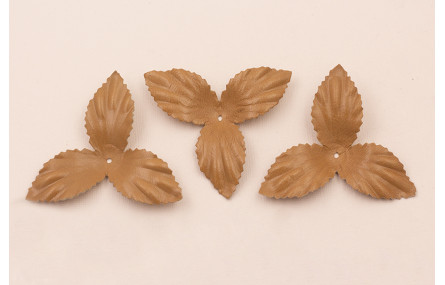 Flor pétalos relieve 60mm diam. Camel