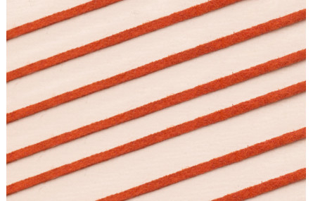 Tira cuero 1 metro-  2mm*0,7 grosor Coral