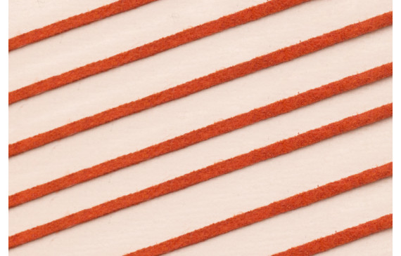 Tira cuero 1 metro-  2mm*0,7 grosor Coral