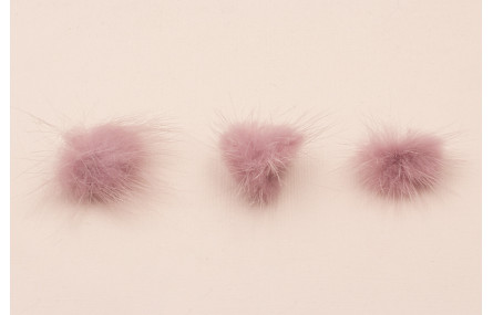 Pompón Pelo 30mm lila