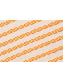 Lazo de Mini Vichy 5mm cuadros Naranja