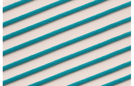 Cordón retorcido trenzado 3mm color Turquesa