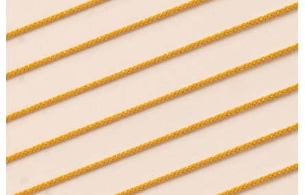 Cordón de 1,5mm con Hilo Dorado Color Mostaza