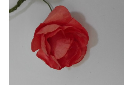 Flor Papel 3cms diámetro Coral