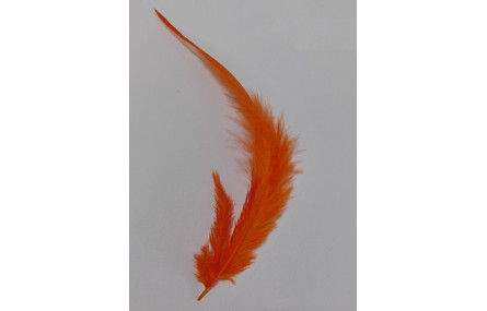 Pluma teñida Naranja 100-130mm
