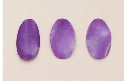Lentejuela Ovalo 26*16mm Morado