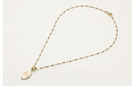 Solitario acero inoxidable cadena eslabón pequeño 