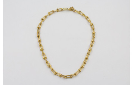 Collar acero inoxidable cadena de eslabón herradur