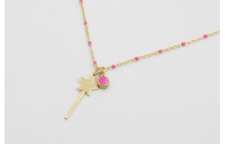 Collar acero inoxidable cadena de eslabón micro es