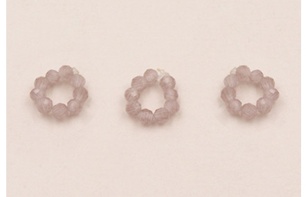 aro de 9  Piedras Cuarzo morado de 2mm