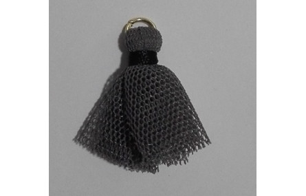 Pompon tul 25mm Gris