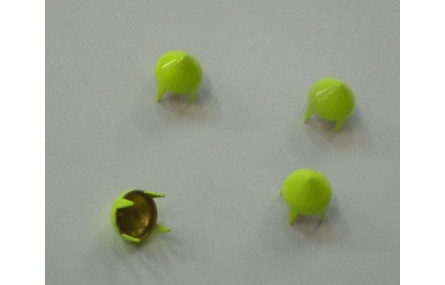 Tachuela cónica 6,5mm amarillo fluor