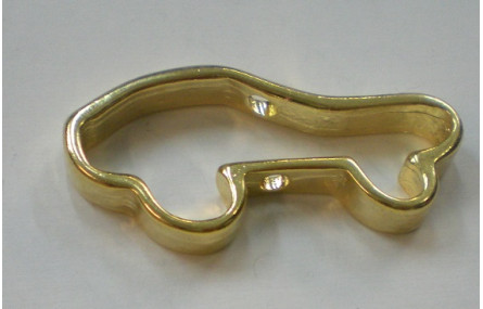 Coche llavero Oro  55mm largo