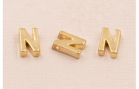 Letra N 7*6*2 Oro