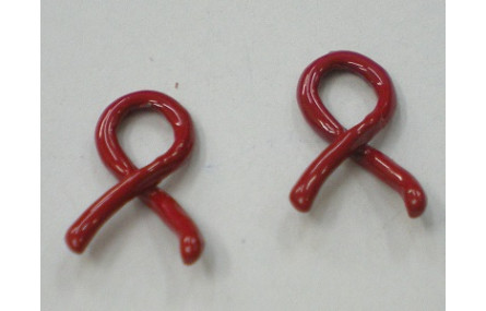 Lazo pintado Rojo 15*10mm