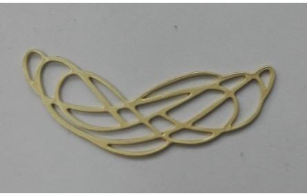 Pieza trazada Oro 42*20mm