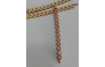 Listón microbrillos 40mm O.mate + Rosa