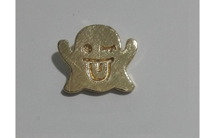 Emoticono Fantasma 13*12m colgante Dorado