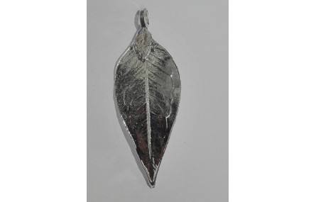 Hoja Natural Metalizada Plata 50*25mm Aprox