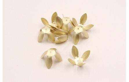 Flor abierta Dorado Mate 28mm diametro