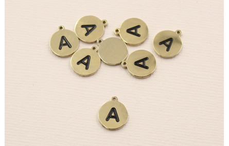 Chapa acero Inoxidable 10mm letra  A