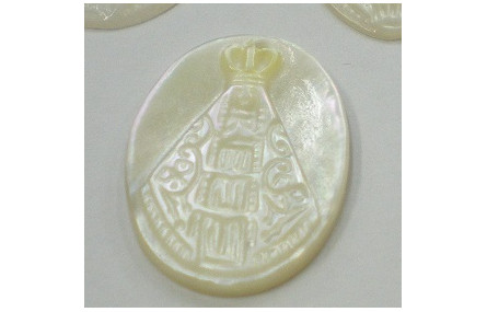 Ovalo con virgen Tallada 24*17mm