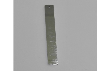 Pieza Rectángulo acero Inoxidable 40*6mm Plata