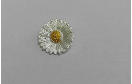 Colgante Flor 12*12 plata + oro