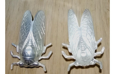 Cigarra 49*31mm Plata mate