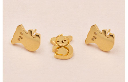 Koala Acero Inoxidable 7mm Oro