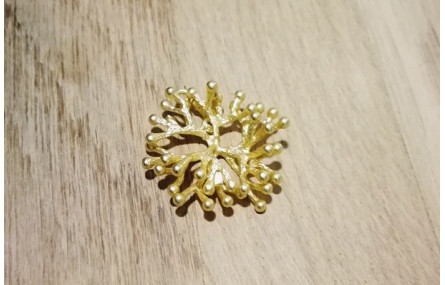 Colgante Flor Coral 23mm Diámetro