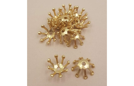 Casquilla pestañas 10mm Oro Mate