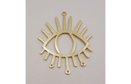 Colgante Ojo 50*38mm Oro Mate