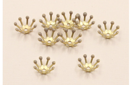 Casquilla 10mm con 8 pestañas esmaltadas Visón