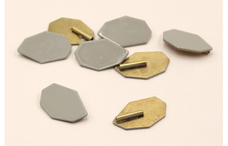 Pieza esmaltada 21*12mm Esmalte Beige