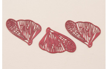 Cuenta Ala Mariposa 32*26 esmalte Frambuesa