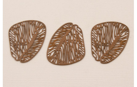 Cuenta Ala Redondeada Mariposa 30*22 Marrón