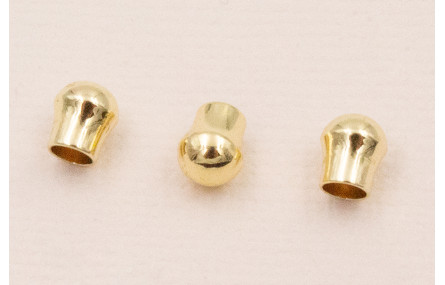 Capuchón 6*5mm Agujero 3mm Oro