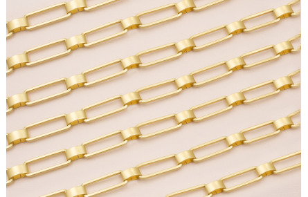 Cadena Eslabón rectangular 27*11mm Dorado Mate