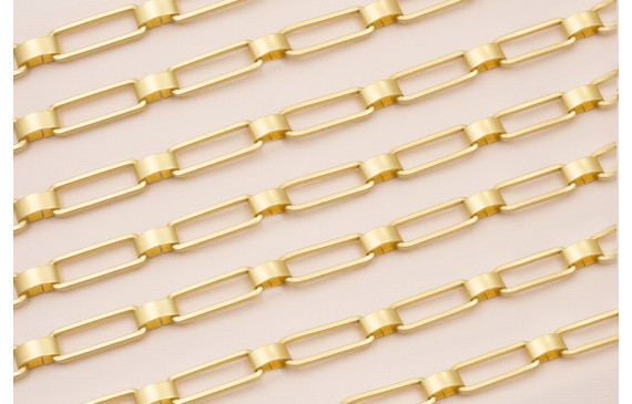 Cadena Eslabón rectangular 27*11mm Dorado Mate