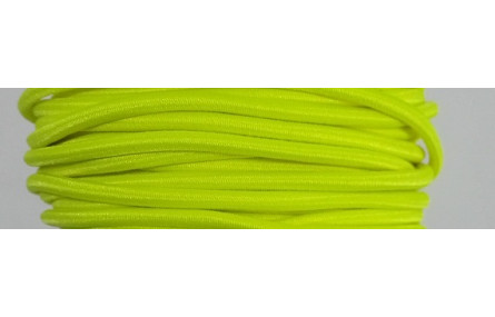 Cordón Goma Alta Calidad 3mm Amarillo Fosforito