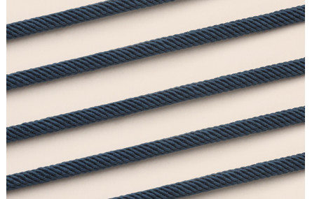 Cordón retorcido trenzado 4mm Color Azul marino